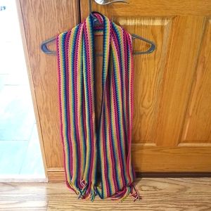Woman's rainbow/multicolor Nordstrom scarf.